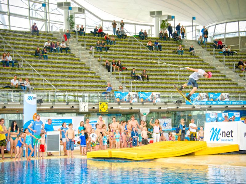 Bodenschutz für ein Sportevent in der Olympiahalle München