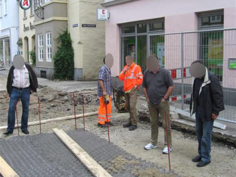 Kieswaben KW50 zur Herstellung eines tragfähigen Straßenunterbau