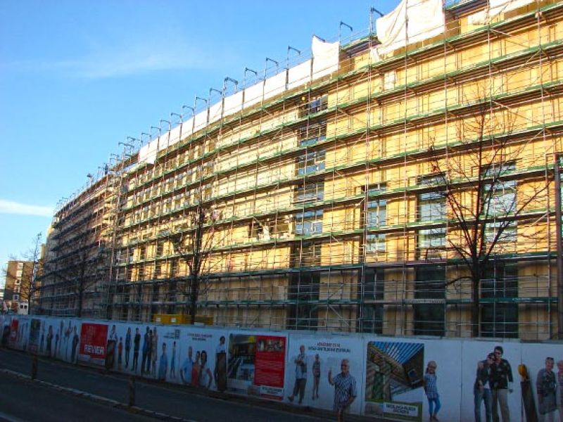 Mobile Baustraße als Pflasterschutz in Recklinghausen, NRW