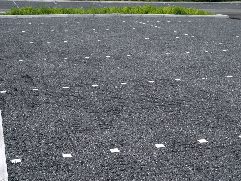 Herstellung eines unversiegelten Parkplatz mit dem Bodengitter BG50