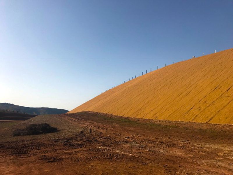 Anwendung der Böschungsmatte Kokos BMK350 beim Tunnelbau in Trimberg