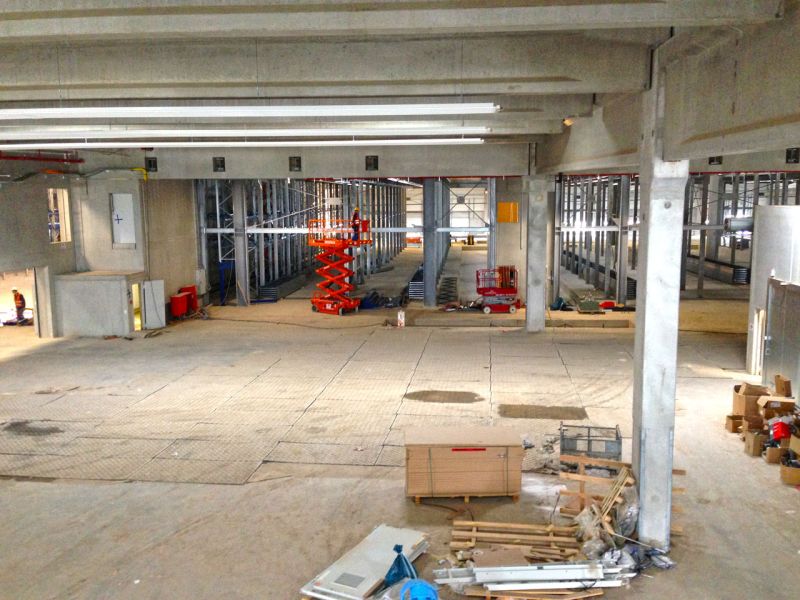 Fahrplatten als Bodenschutz - Neubau Hochregallager 2/2