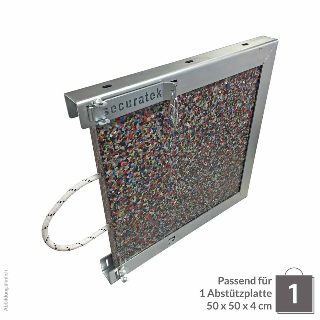 Abstützplattenhalterung Einzel 500x500x40cm