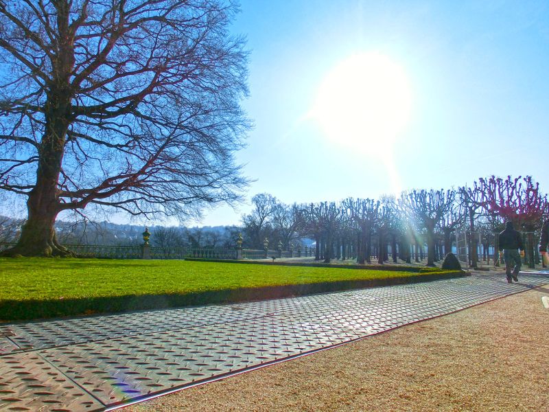 Mobile Baustraße im Schlosspark Weilburg