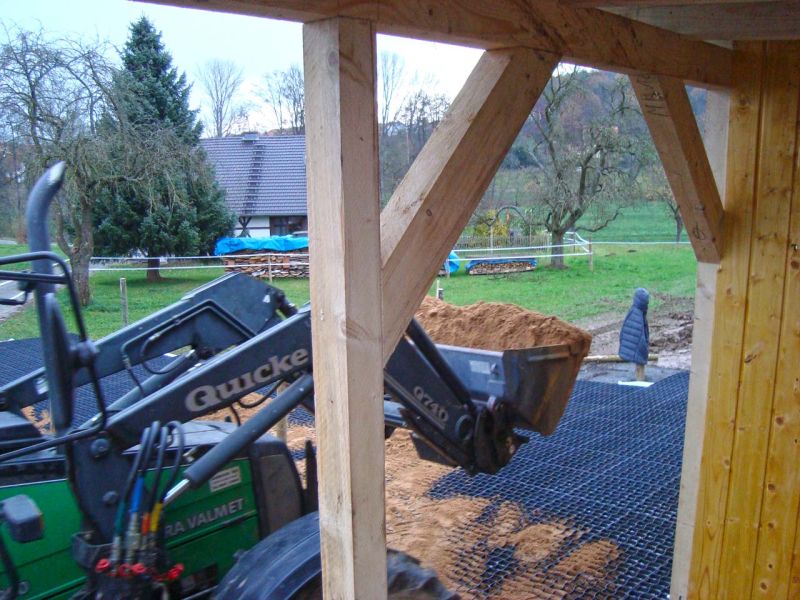 Bodengitter BG50 ohne Unterbau für ein Paddock / Offenstall selber verlegen