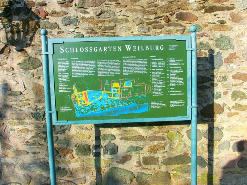 Mobile Baustraße im Schlosspark Weilburg