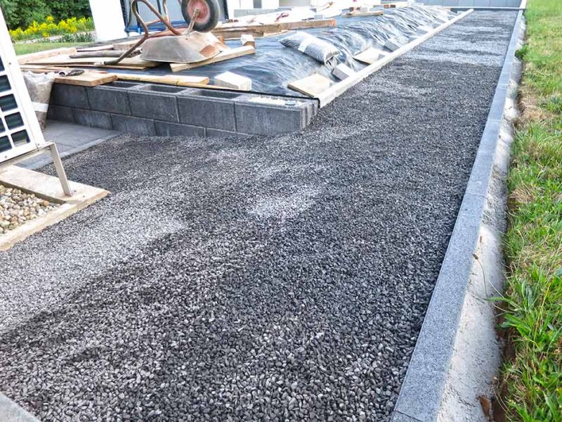 Kiesweg anlegen, gestalten und stabilisieren mit dem Kiesgitter KG30