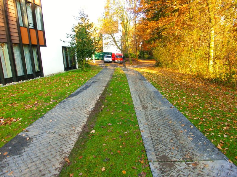 Mobile Baustraße Hotel Kempinski in Frankfurt