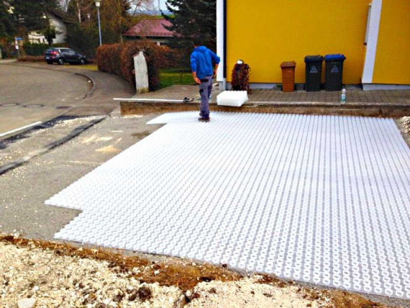 Kiesgitter KG30 zur Kiesstabilisierung für Hof und Einfahrt selber verlegen