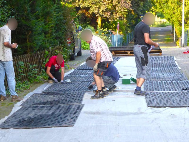 Mobile Baustrasse Modul Haus 54 referenz