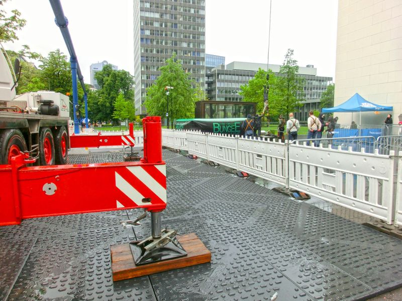 Bodenschutz für das Wolkenkratzer Festival in Frankfurt/Main