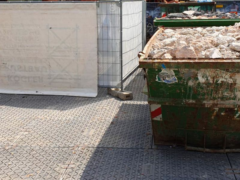 Folgeartikel zum Großprojekt auf der Frankfurter Zeil mit x:tek 46, v:tek 12 und BM22 als ganzheitliche Bodenschutzlösung