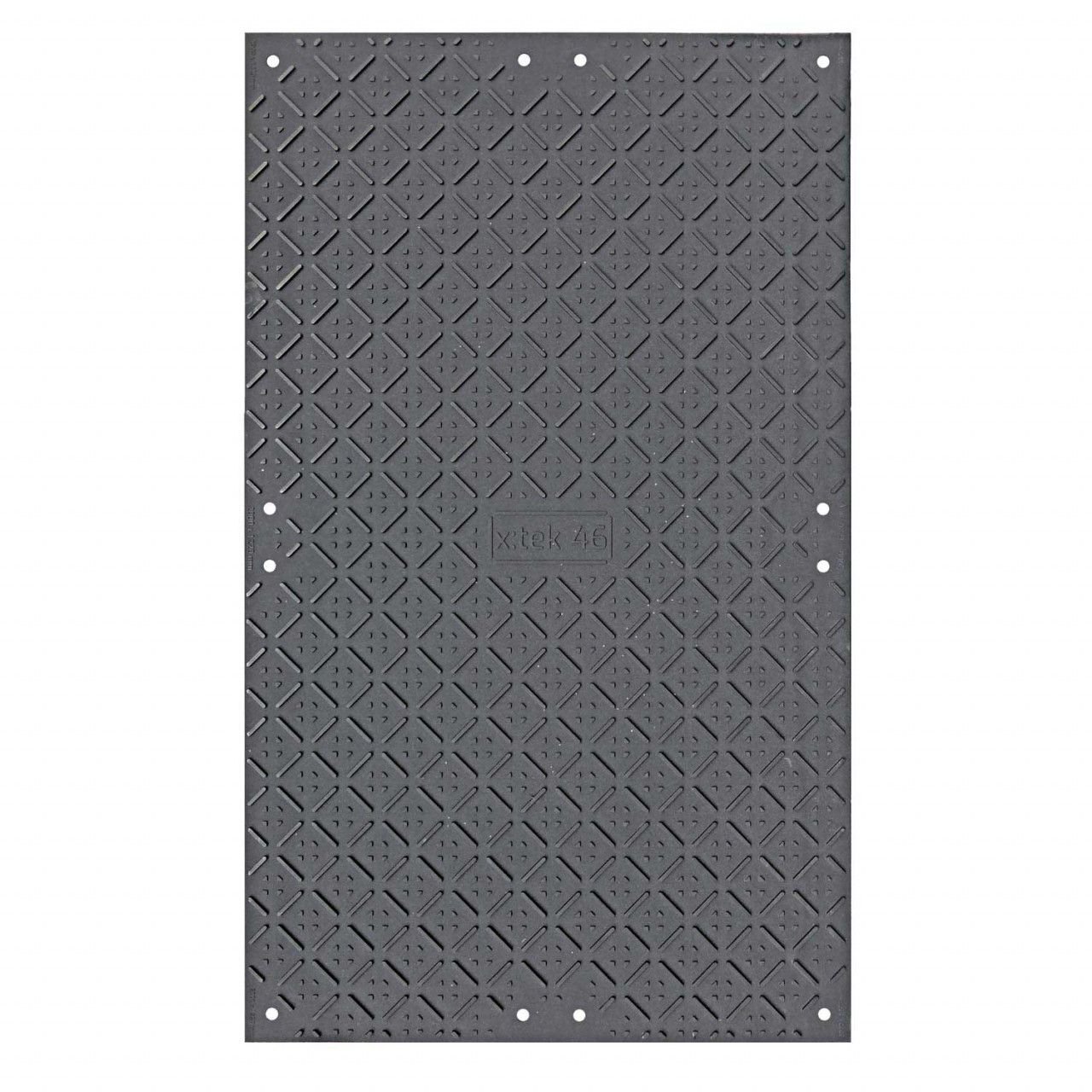 x:tek Fahrplatten aus Kunststoff mit beidseitiger Profilierung, 2000 × 1220 mm, belastbar bis zu 85t. Auch als Fahrplatten-Set erhältlich.