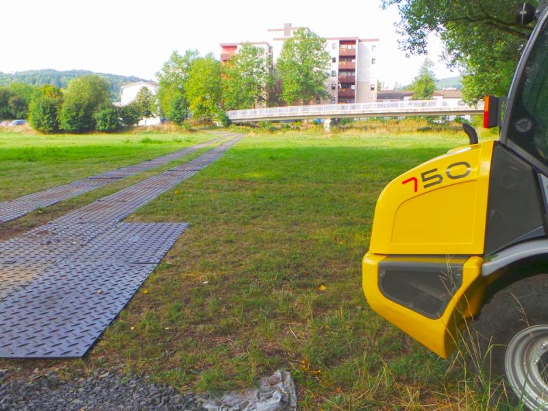 Mobile Baustraße als Zufahrtslösung für die DB Netz AG