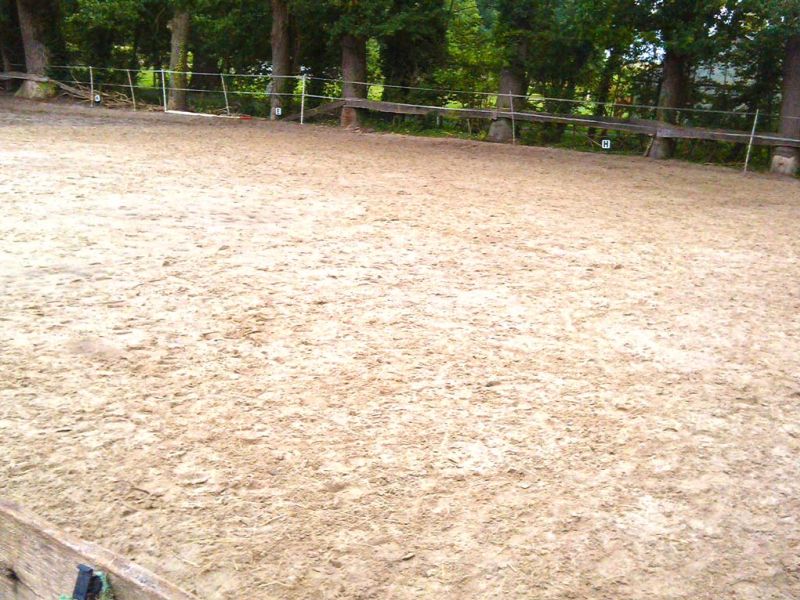 Anfertigen eines wasserdurchlässigen Reitplatz mit dem Bodengitter BG30