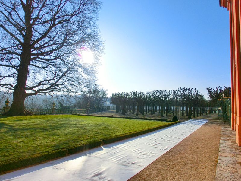 Mobile Baustraße im Schlosspark Weilburg
