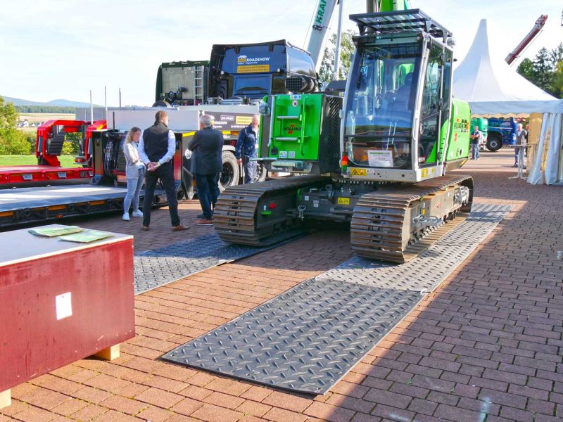 Impressionen von Securatek, dem Lieferant für Fahrplatten auf den Schwerlasttagen 2012 in Hohenroda