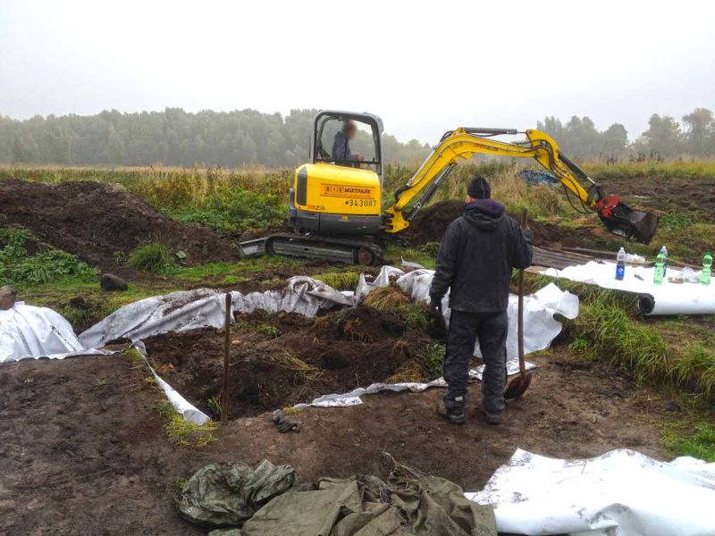 Geotextiles Trennvlies TV110 für eine archäologische Ausgrabungsstätte