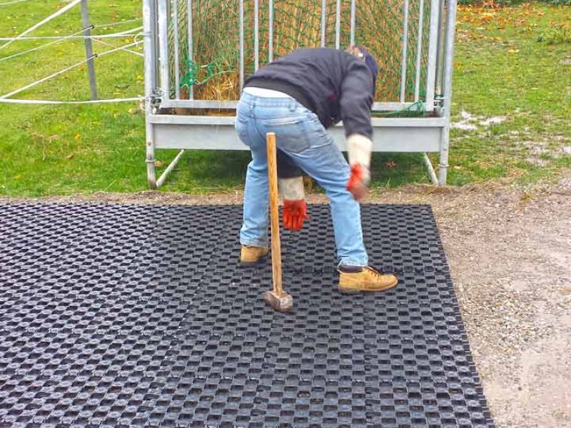Paddockplatten ohne Unterbau selber verlegen – Paddocks ohne Matsch