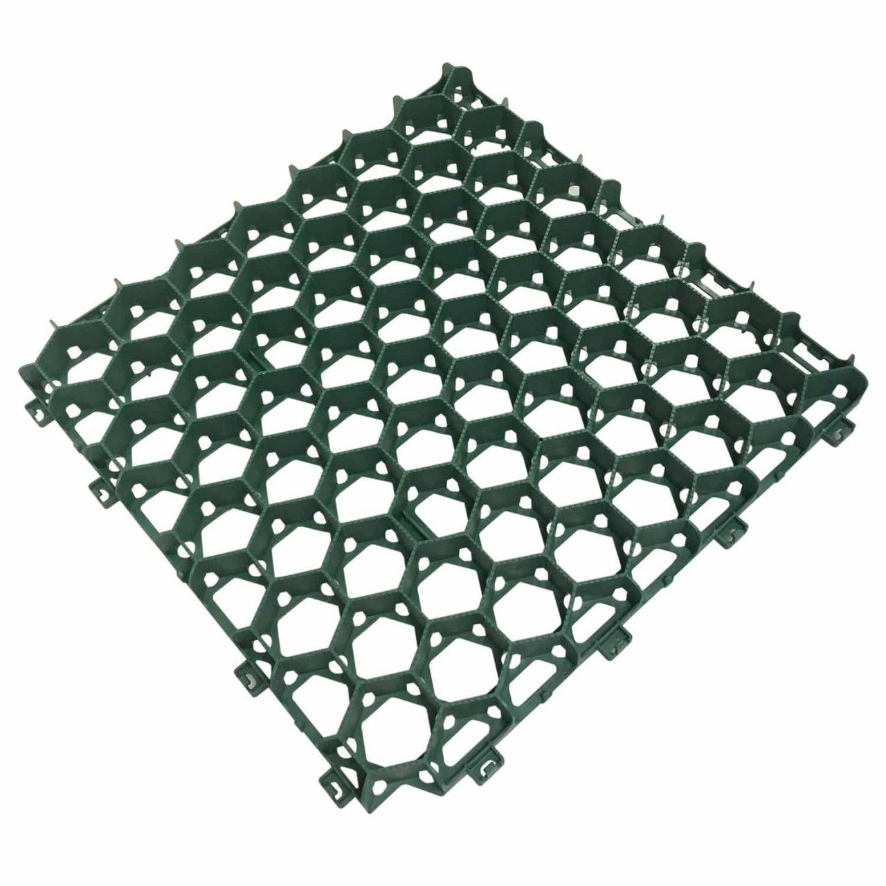 Rasenwabe RW40 Grün · 0,25 m² · 500 x 500 x 40 mm · 350,0 t/m² · 0,80 kg · 1,00mm Profilierung · 16 Kopplungen · On-Sub Verlegung · Drainage