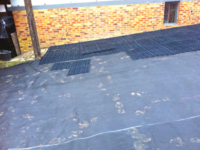 Stabilisierung eines Paddocks mit Hilfe des Bodengitters BG30