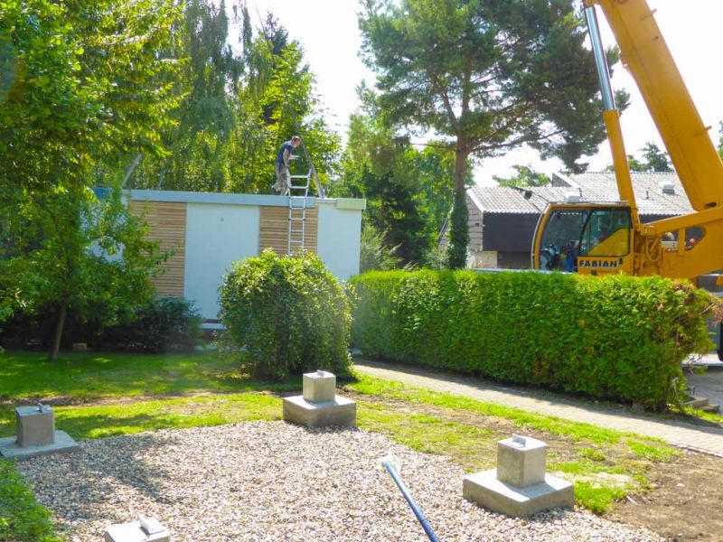 Mobile Baustrasse Modul Haus 17 referenz