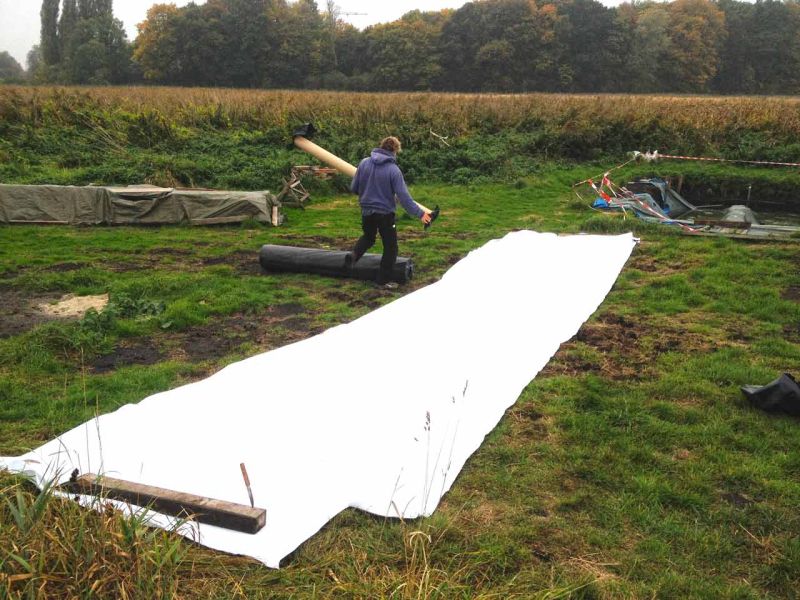 Geotextiles Trennvlies TV110 für eine archäologische Ausgrabungsstätte