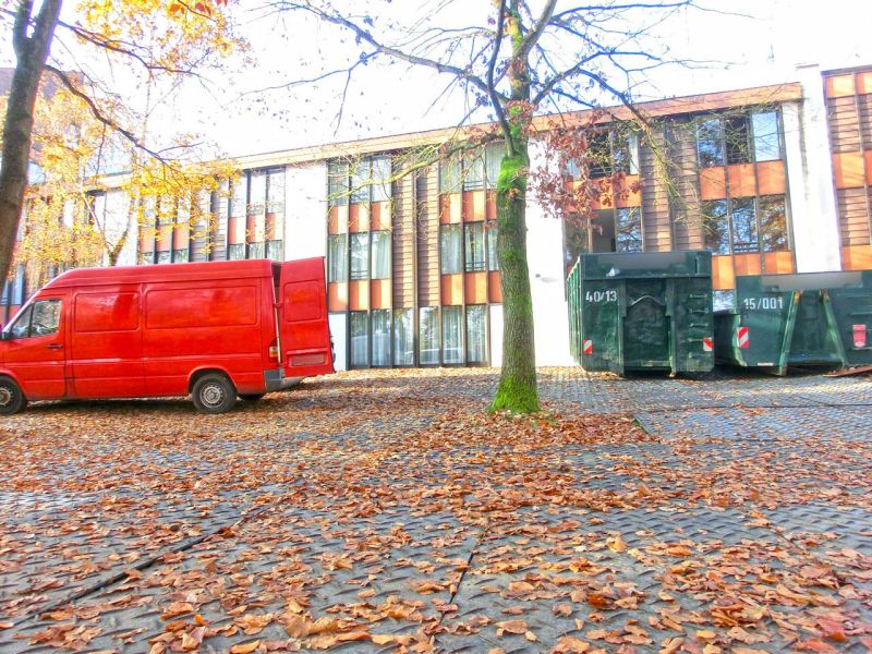 Mobile Baustraße Hotel Kempinski in Frankfurt