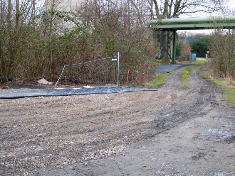 Schwerlast Baustraße zur Traglastverteilung (150t LKW)