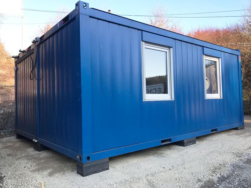 Unterlegplatten für Bürocontainer zum nivellieren und ausgleichen unterschiedlicher Höhen