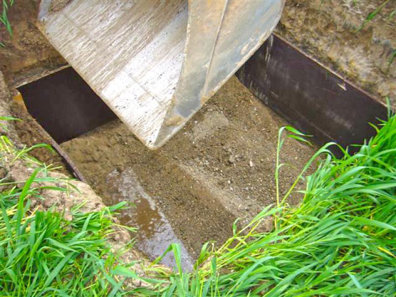 Mobile Baustraße für einen Freileitungsbau in Ulm