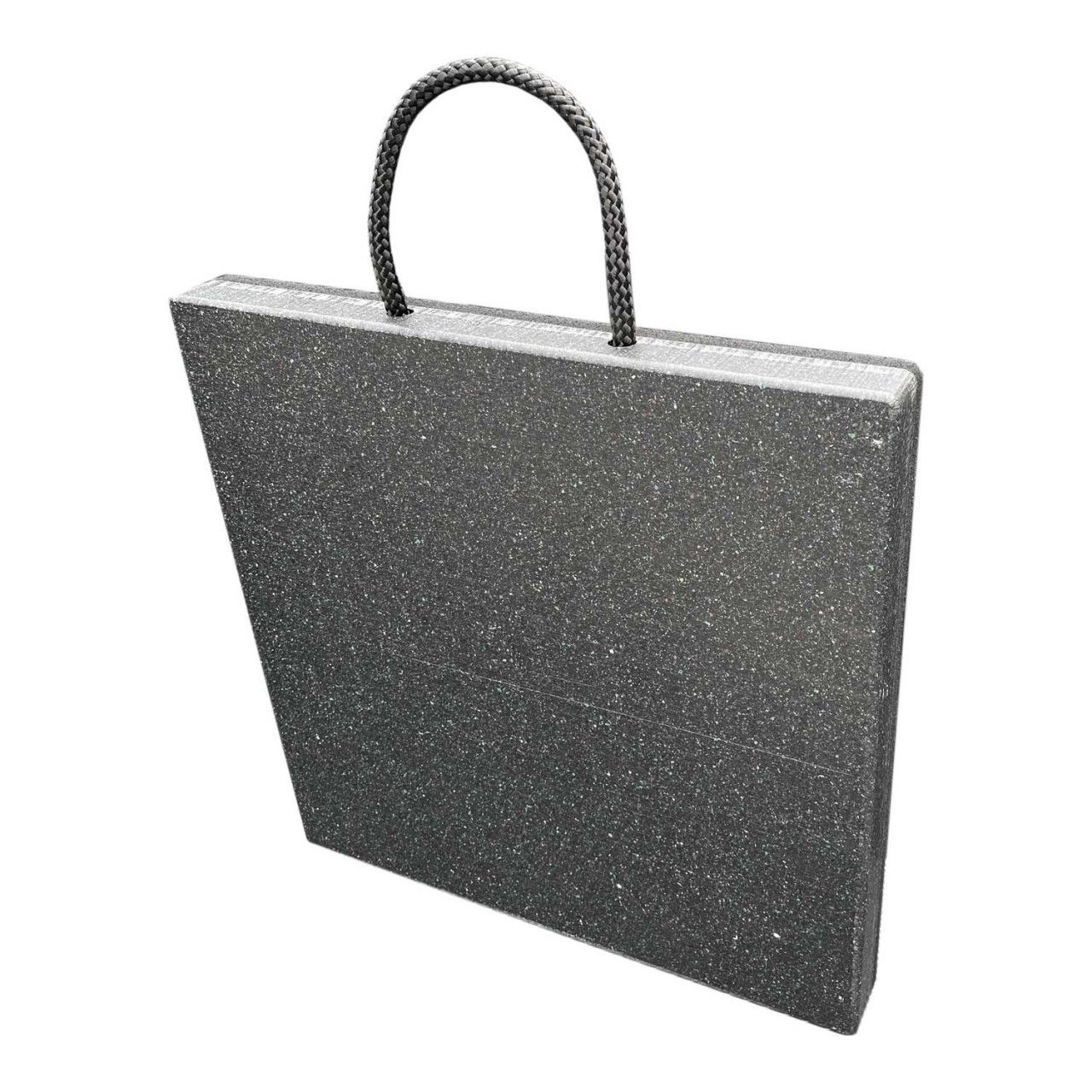 Abstützplatte aus Kunststoff mit Anti-Rutsch Gummierung auf der Unterseite von 300x300x30mm bis 600x600x60mm, hochbelastbar, druckstabil und langlebig