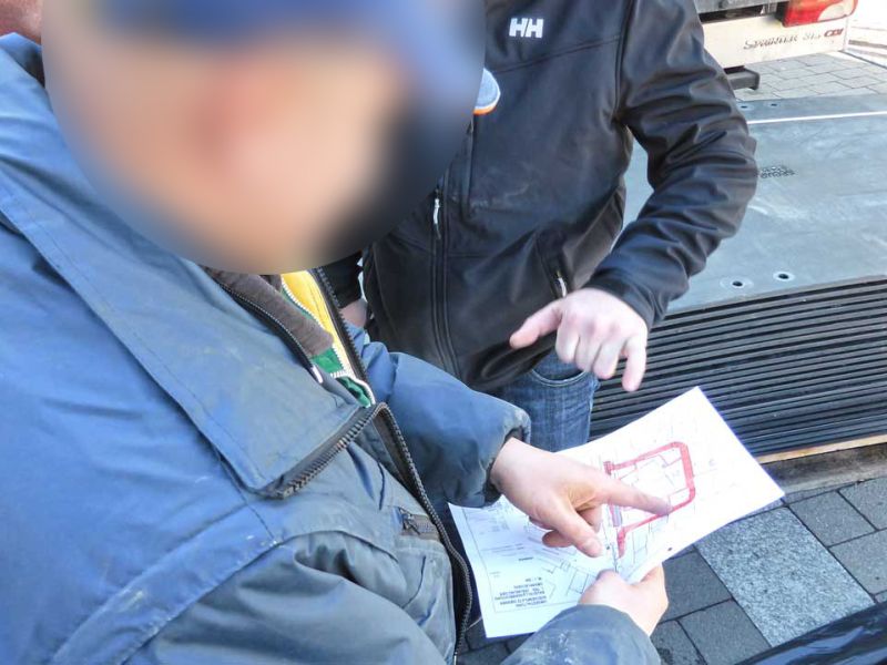 Baustrasse Pflasterschutz Fussgaengerzone Giessen 56 referenz