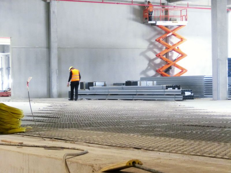 Fahrplatten als Bodenschutz - Neubau Hochregallager 2/2