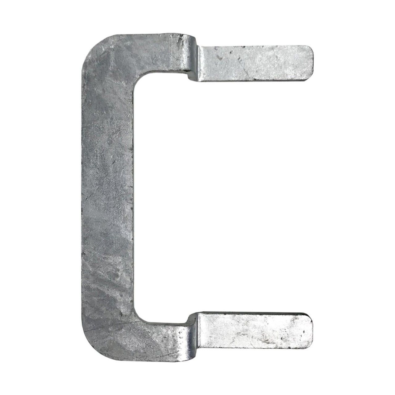 Schnellverbinder aus Flachstahl zum werkzeuglosen Verbinden, Koppeln und Klammern von Fahrplatten aus Kunststoff.