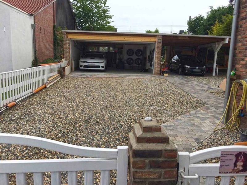 Bodenbefestigung mit dem Bodengitter BG50 einfach selber verlegen und mit Kies verfüllen