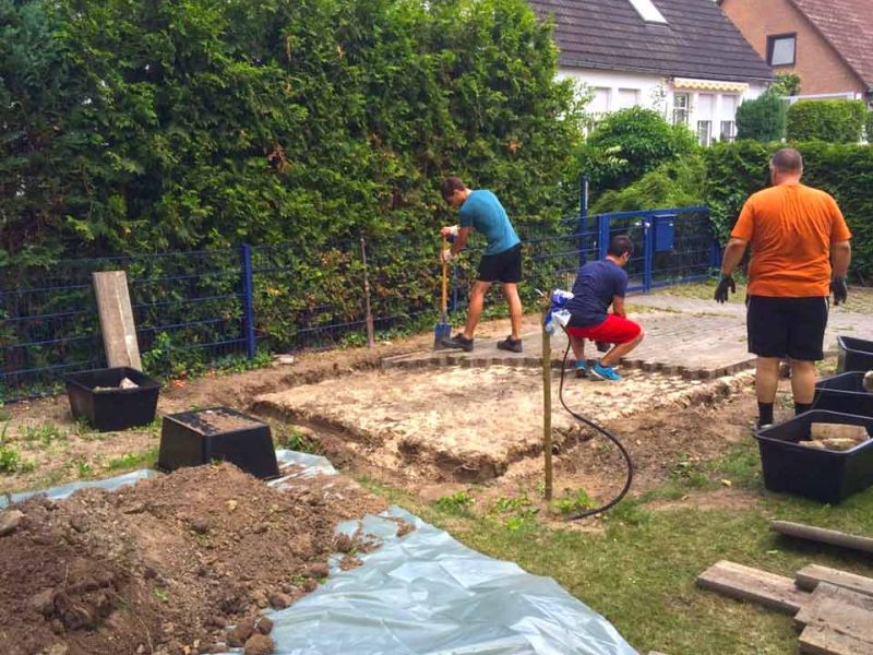 Kiesgitter KG30 R ckbau Pflastersteine Parkplatz Schotter 011 referenz