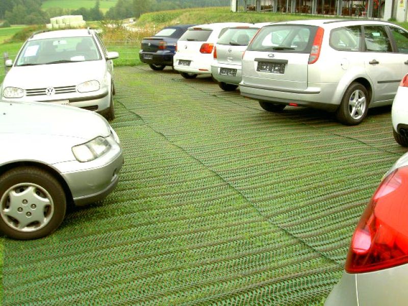 Rasennetz RN zur Rasenverstärkung der Ausstellungsfläche eines Autohauses