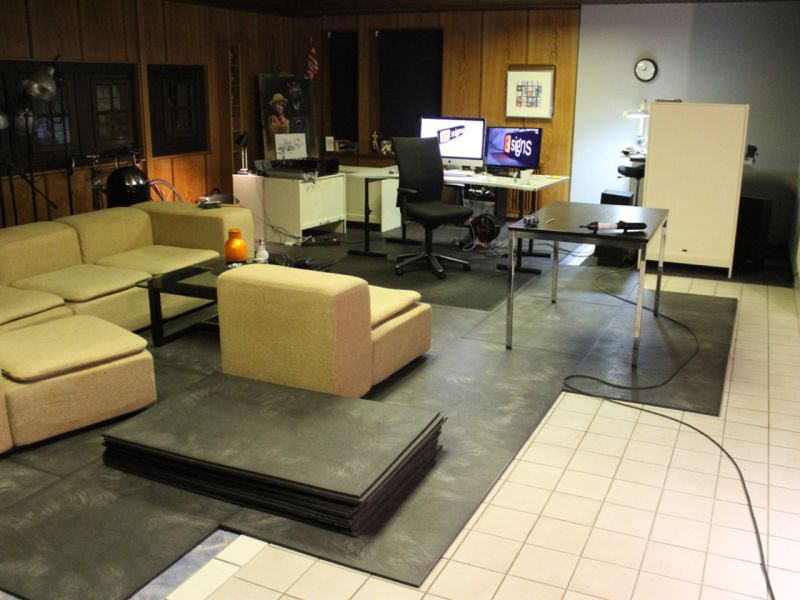 Dekorative Neugestaltung eines Bürobodens mit den Bodenmatten BM11