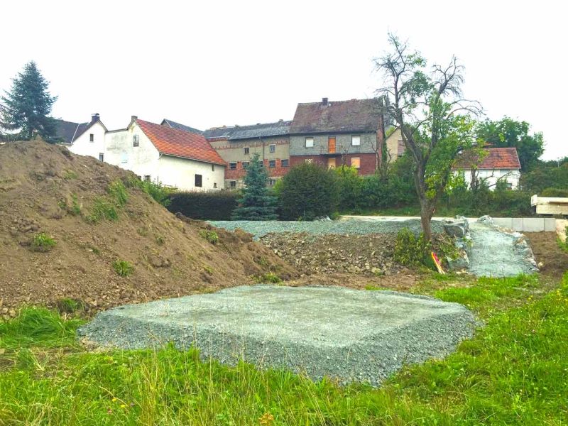 Bodenmatten statt Holzboden als isolierender Fußboden für ein Gartenhaus