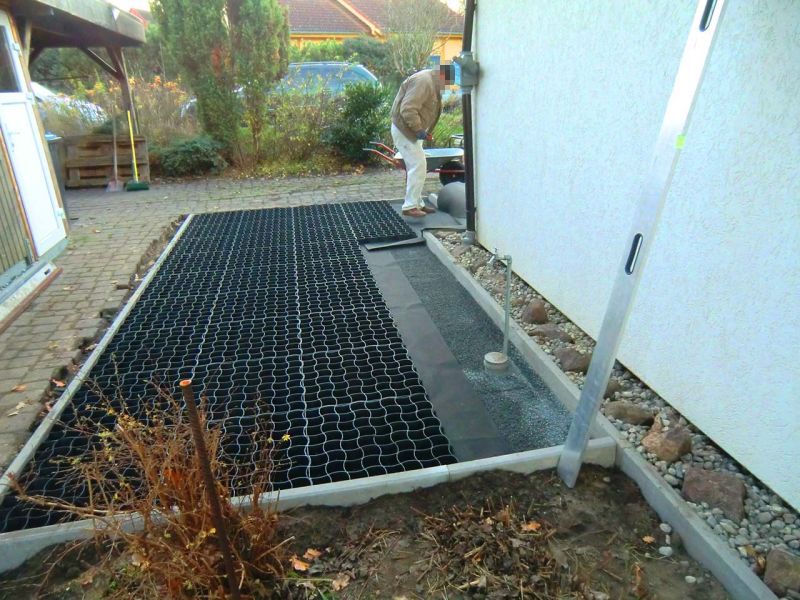 Stellplatz Twingo mit dem Bodengitter BG50 14 referenz