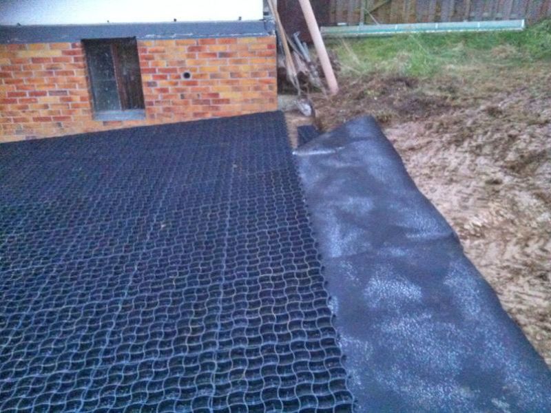 Stabilisierung eines Paddocks mit Hilfe des Bodengitters BG30