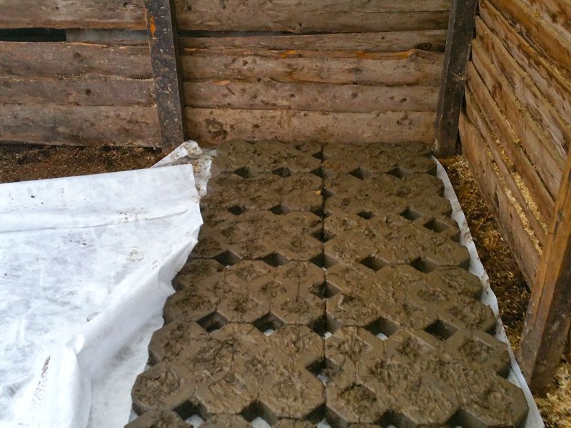 Matsch & Schlamm Ade. Das Paddock versinkt im Matsch, Pferde stehen im Schlamm. Das muss nicht sein, Bodengitter und Trennvlies von Securatek lösen das Problem!