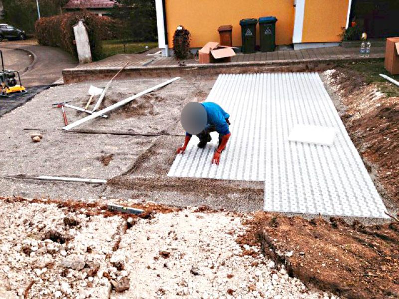 Kiesgitter KG30 zur Kiesstabilisierung für Hof und Einfahrt selber verlegen
