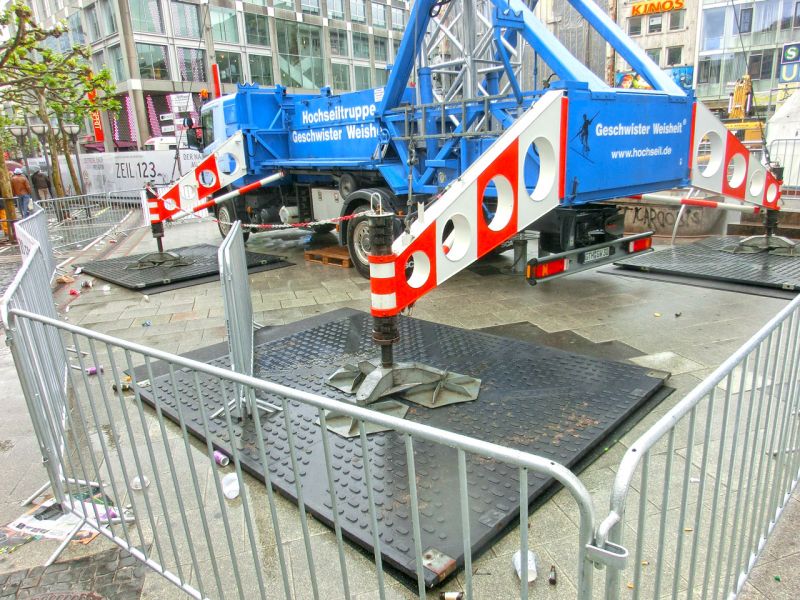 Bodenschutz für das Wolkenkratzer Festival in Frankfurt/Main