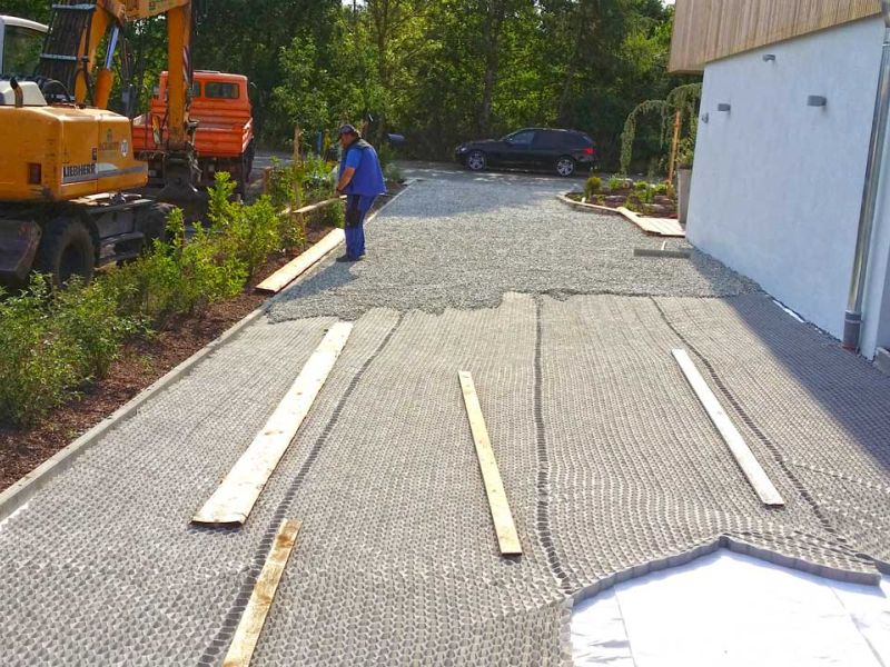 Kieswaben KW50 Kiesbefestigung Hof Einfahrt Neu 006 referenz