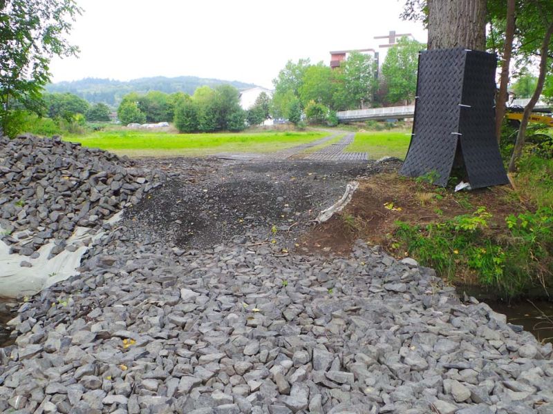 Mobile Baustraße als Zufahrtslösung für die DB Netz AG