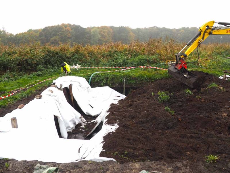 Geotextiles Trennvlies TV110 für eine archäologische Ausgrabungsstätte
