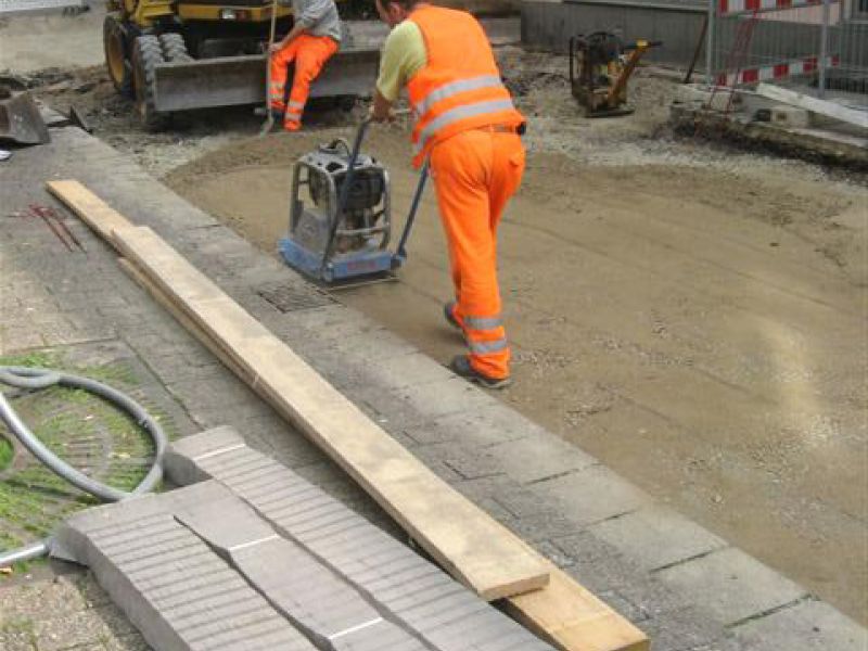 Kieswaben KW50 zur Herstellung eines tragfähigen Straßenunterbau