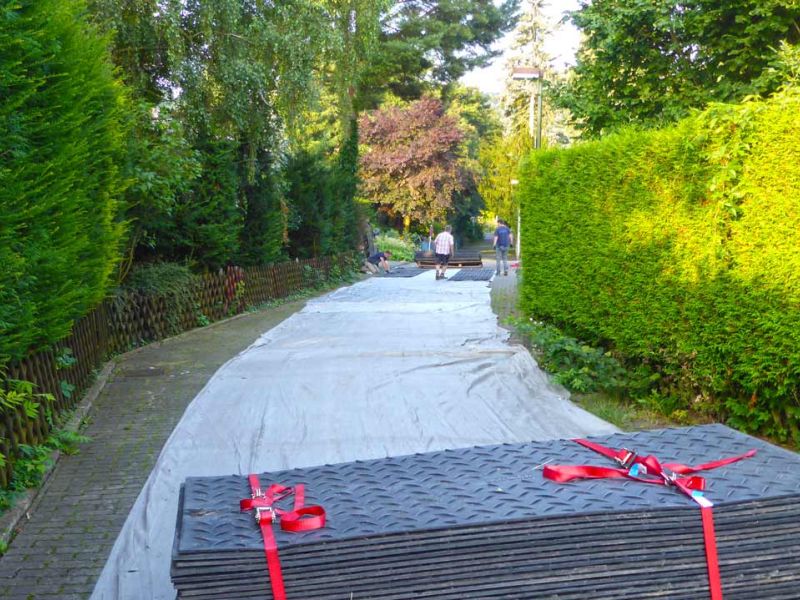 Mobile Baustrasse Modul Haus 56 referenz